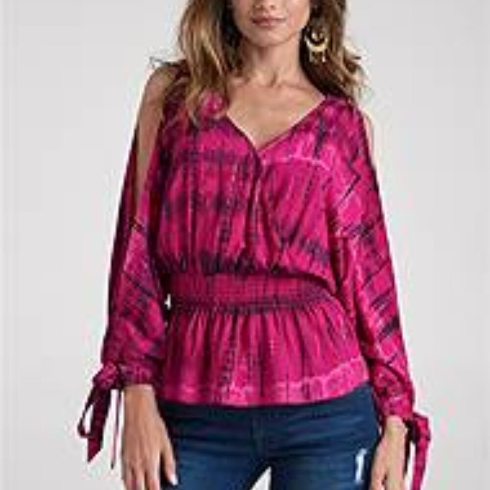 Venus Tie Dye Cold Shoulder Top